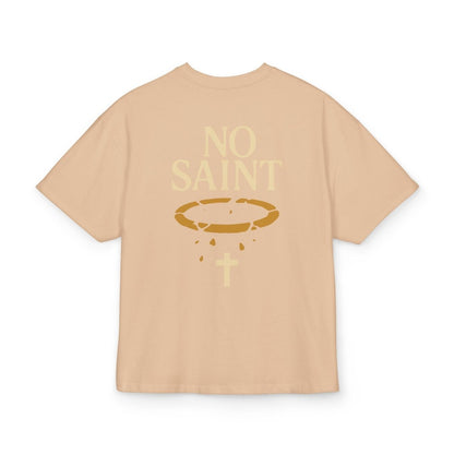 Henry TeeGer No Saint - Oversized Halo Backprint Shirt - TeeGerDesign - T-Shirt - Backprint