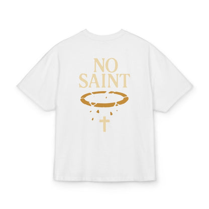 Henry TeeGer No Saint - Oversized Halo Backprint Shirt - TeeGerDesign - T-Shirt - Backprint