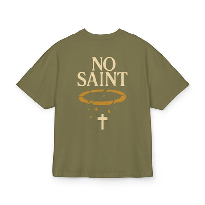Henry TeeGer No Saint - Oversized Halo Backprint Shirt - TeeGerDesign - T-Shirt - Backprint