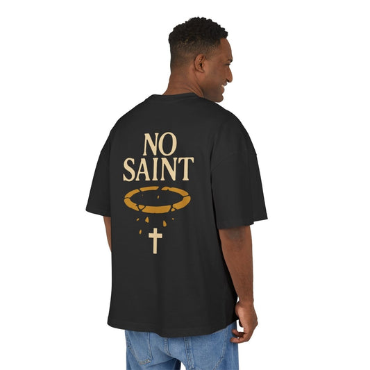 Henry TeeGer No Saint - Oversized Halo Backprint Shirt - TeeGerDesign - T-Shirt - Backprint