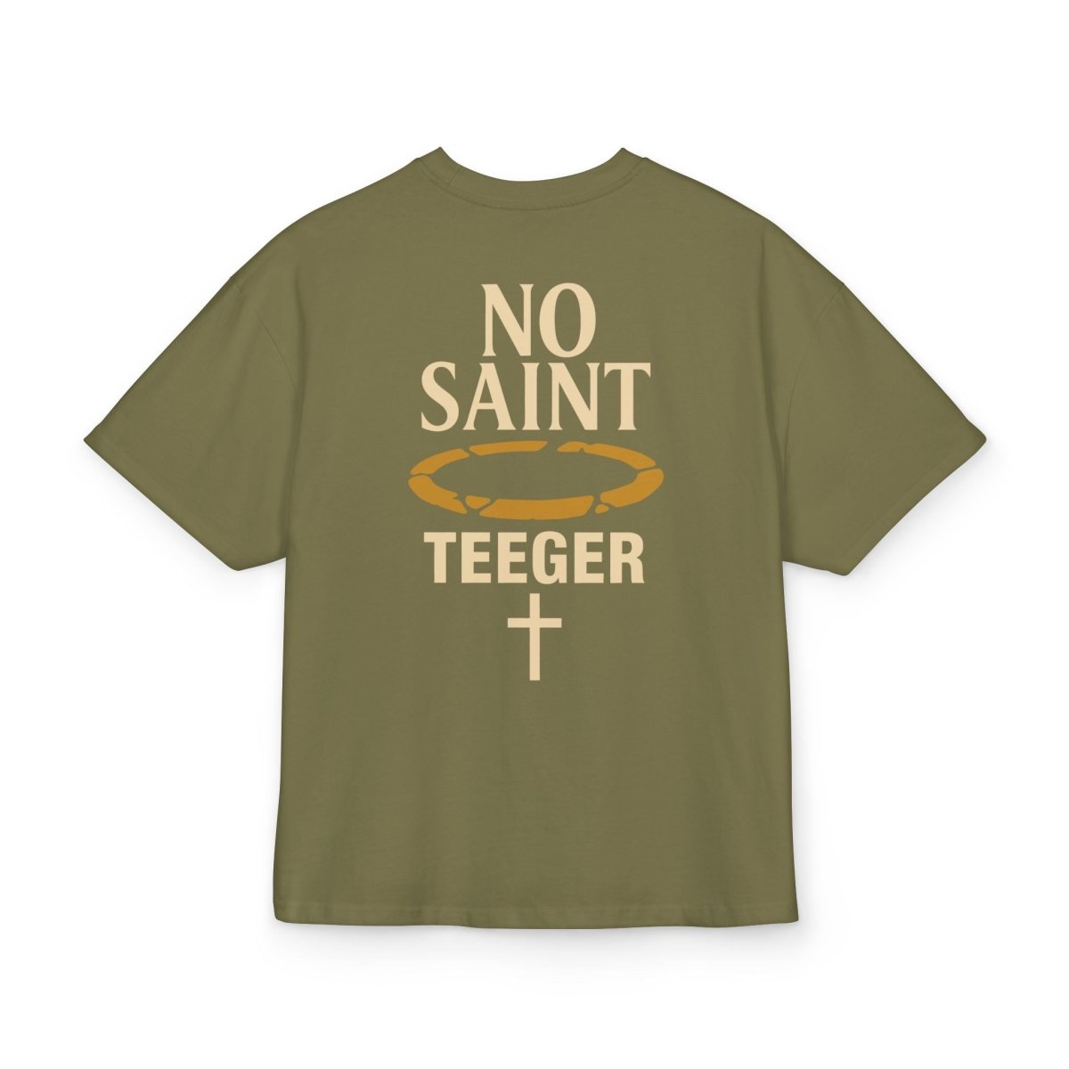 Henry TeeGer No Saint - Oversized Halo Backprint Shirt - TeeGerDesign - T-Shirt - Backprint