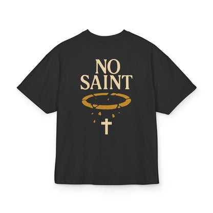 Henry TeeGer No Saint - Oversized Halo Backprint Shirt - TeeGerDesign - T-Shirt - Backprint