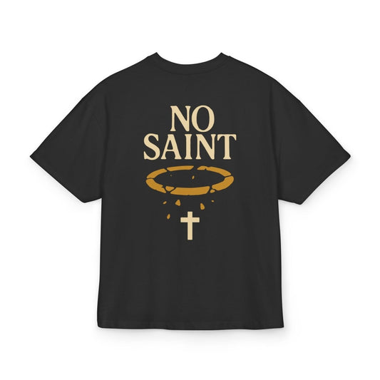 Henry TeeGer No Saint - Oversized Halo Backprint Shirt - TeeGerDesign - T-Shirt - Backprint