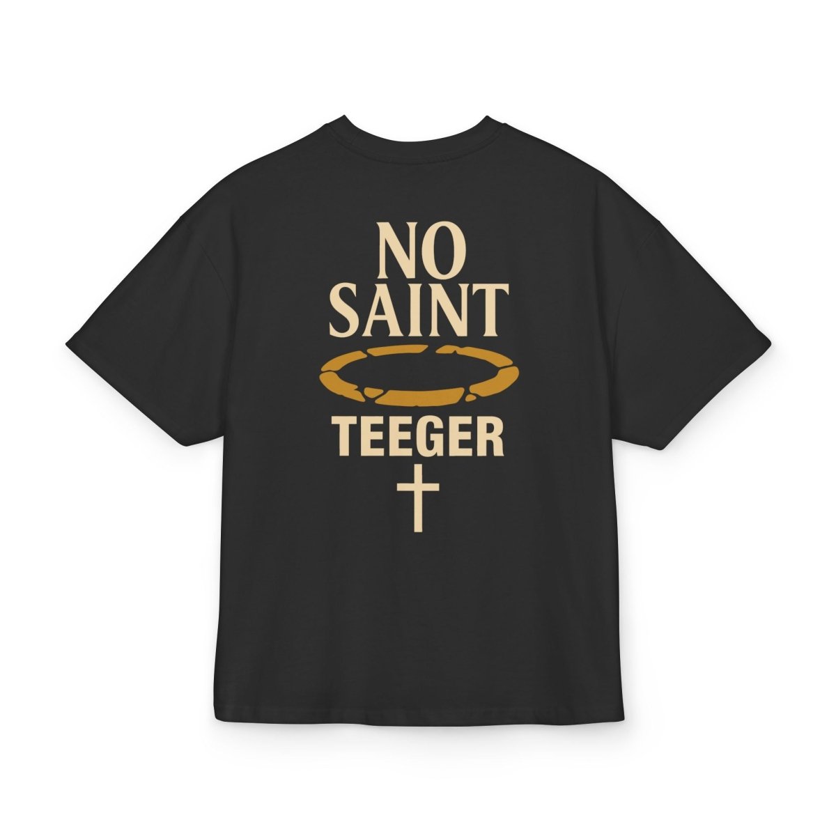 Henry TeeGer No Saint - Oversized Halo Backprint Shirt - TeeGerDesign - T-Shirt - Backprint