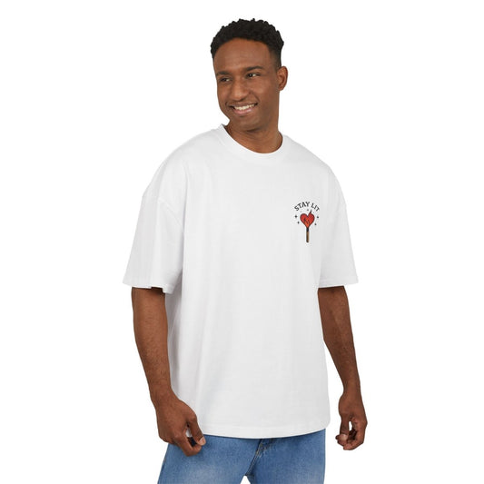 Henry TeeGer Stay Lit - Mini Flame Heart Frontprint Shirt - TeeGerDesign - T-Shirt - BY163