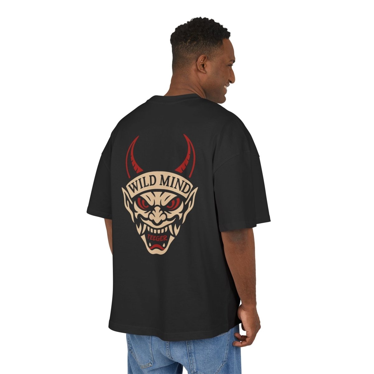 Henry TeeGer Wild Mind - Oversized Demon Backprint Shirt - TeeGerDesign - T-Shirt - Backprint