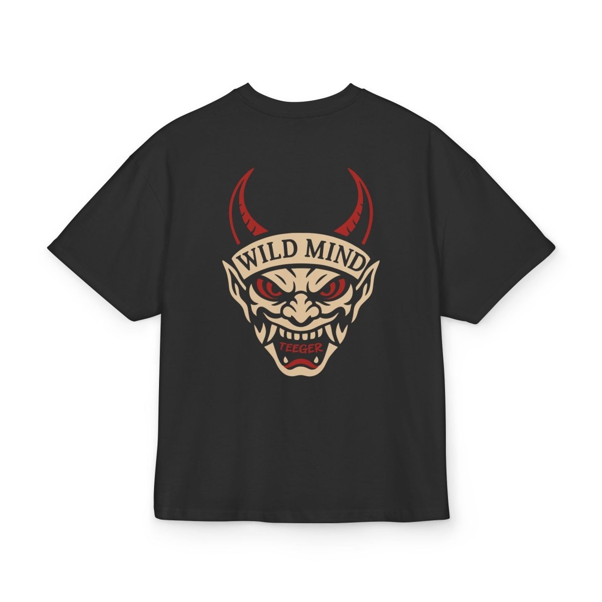 Henry TeeGer Wild Mind - Oversized Demon Backprint Shirt - TeeGerDesign - T-Shirt - Backprint