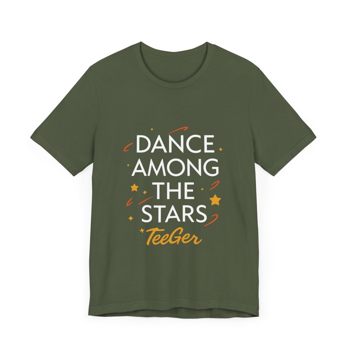 Ilona TeeGer Dance Among The Stars - Cosmic Typo Frontprint Shirt - TeeGerDesign - T-Shirt - 3001