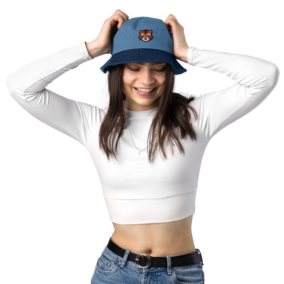 Jeans Tiger Bucket - TeeGerDesign - Fischerhut - Bucket