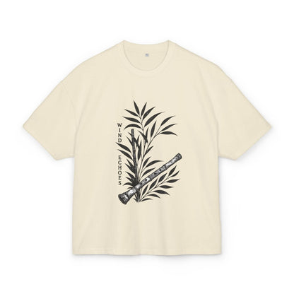 Jonah TeeGer Wind Echoes - Oversized Bamboo Flute Frontprint Shirt - TeeGerDesign - T-Shirt - Botanica