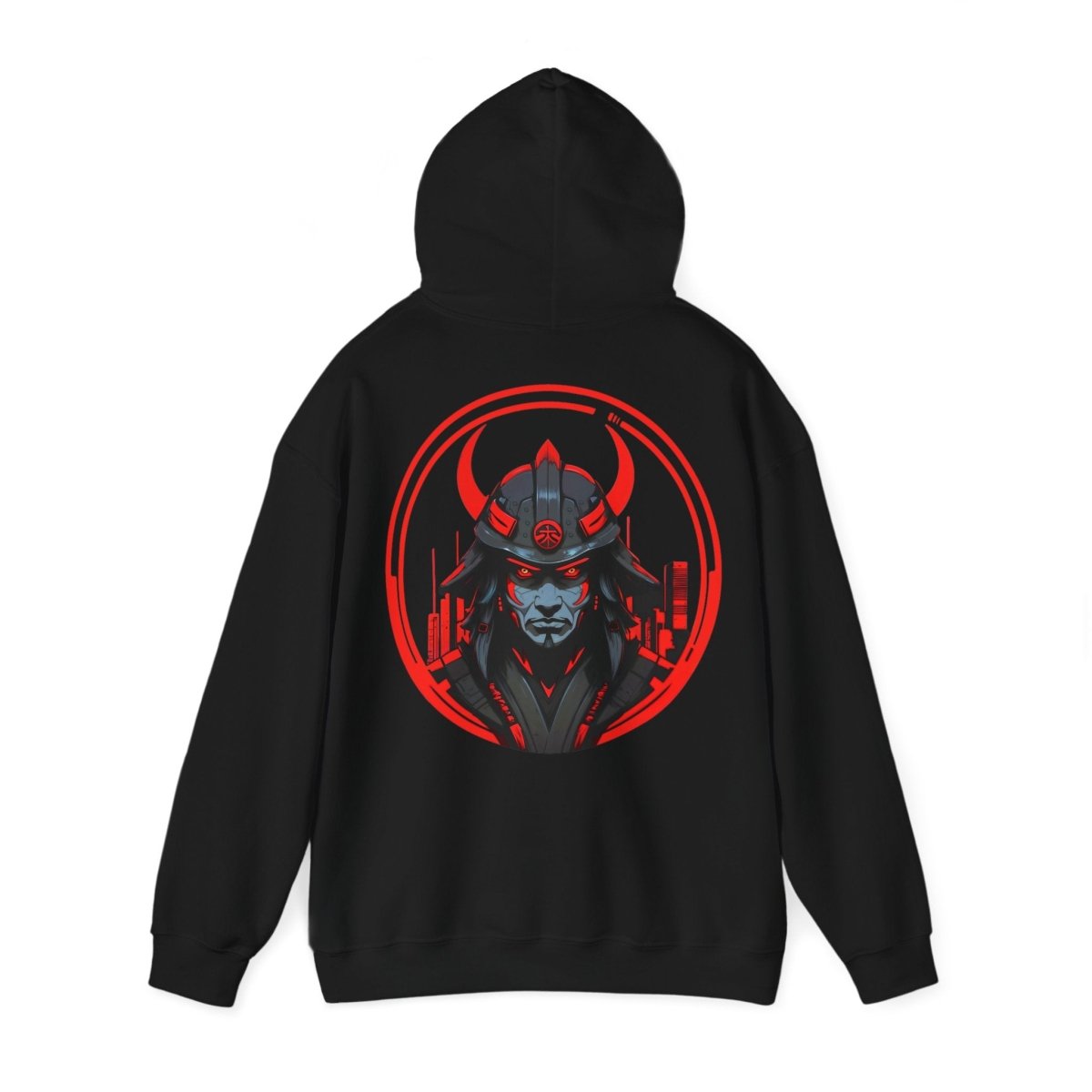 Kapuzenpullover mit futuristischem Samurai | Cooler Style Hoodie - TeeGerDesign - Hoodie - DTG