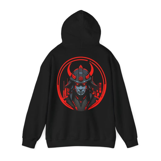 Kapuzenpullover mit futuristischem Samurai | Cooler Style Hoodie - TeeGerDesign - Hoodie - DTG