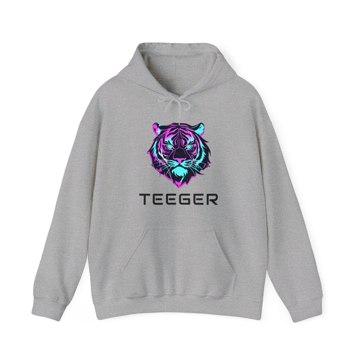 Kapuzenpullover mit modernem TeeGer Tigerdruck - TeeGerDesign - Hoodie - Brand