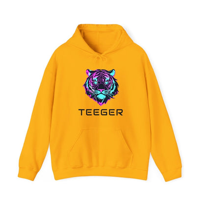 Kapuzenpullover mit modernem TeeGer Tigerdruck - TeeGerDesign - Hoodie - Brand