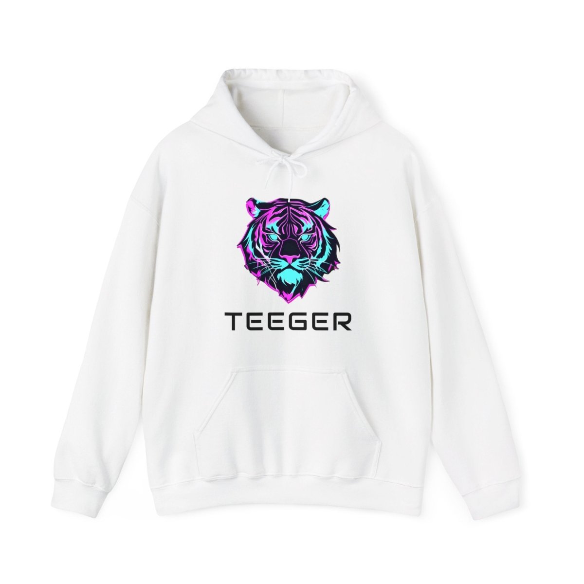 Kapuzenpullover mit modernem TeeGer Tigerdruck - TeeGerDesign - Hoodie - Brand