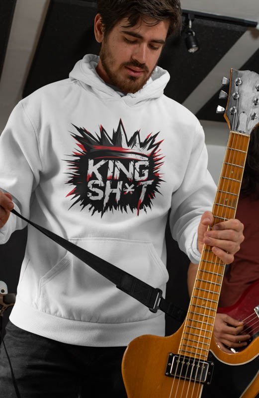 King SH*T Hoodie - TeeGerDesign - Hoodie - DTG