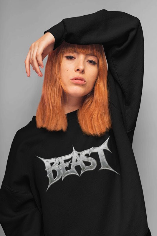 Kraftvolles Sweatshirt Design Beast - TeeGerDesign - Sweatshirt - Crew neck