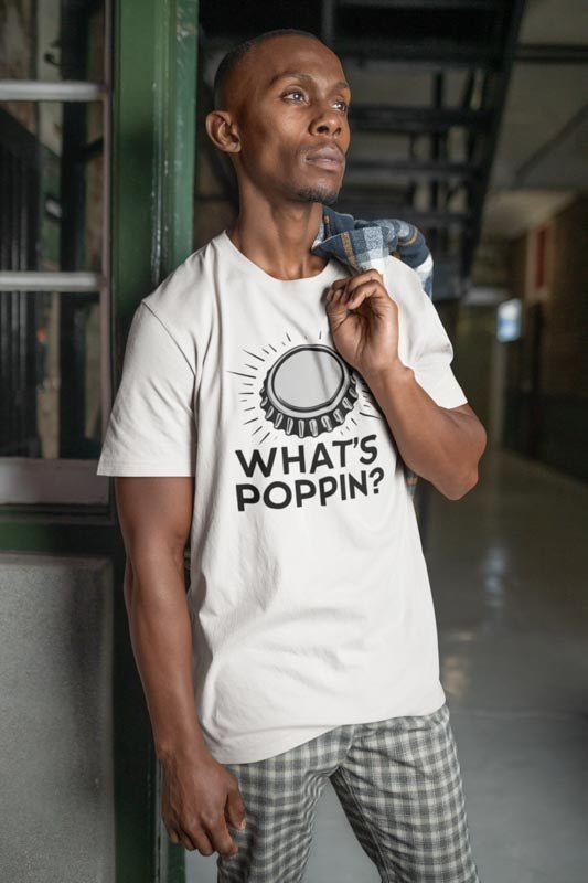 Kronkorken T - Shirt Whats poppin? - TeeGerDesign - T - Shirt - Crew neck