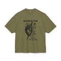 Liam TeeGer Bloom in Pain - Oversized Heart & Dagger Frontprint Shirt - TeeGerDesign - T-Shirt - BY163