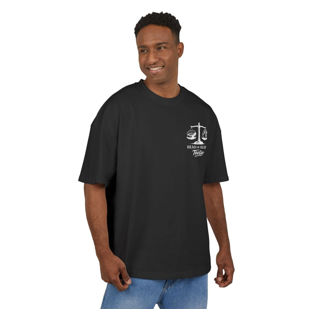 Liam TeeGer Head or Heart - Oversized Balance Frontprint Shirt - TeeGerDesign - T-Shirt - BY163