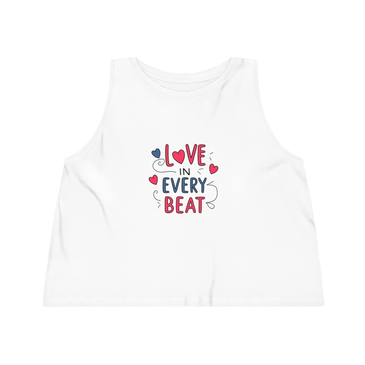 Love in Every Beat Tank Top - TeeGerDesign - Tank Top - Cotton