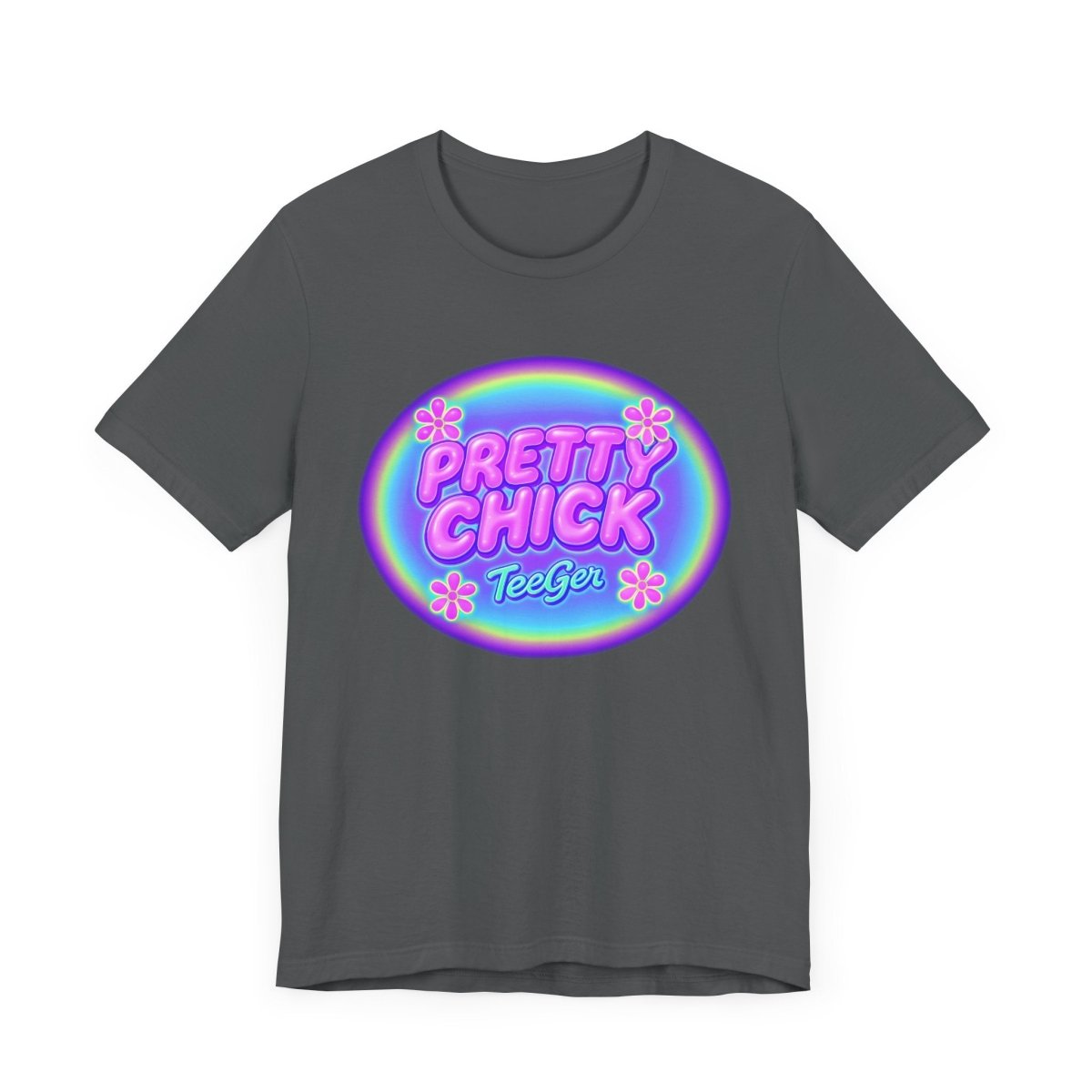 Maddy TeeGer Pretty Chick - Bubble Pop Frontprint Shirt - TeeGerDesign - T-Shirt - 3001