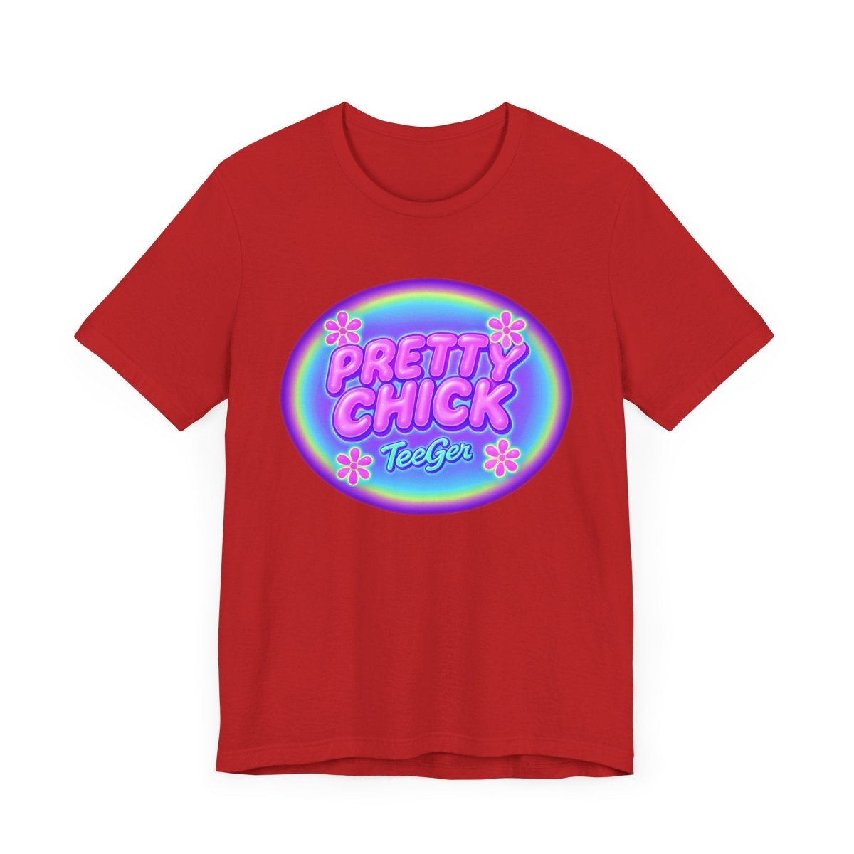 Maddy TeeGer Pretty Chick - Bubble Pop Frontprint Shirt - TeeGerDesign - T-Shirt - 3001
