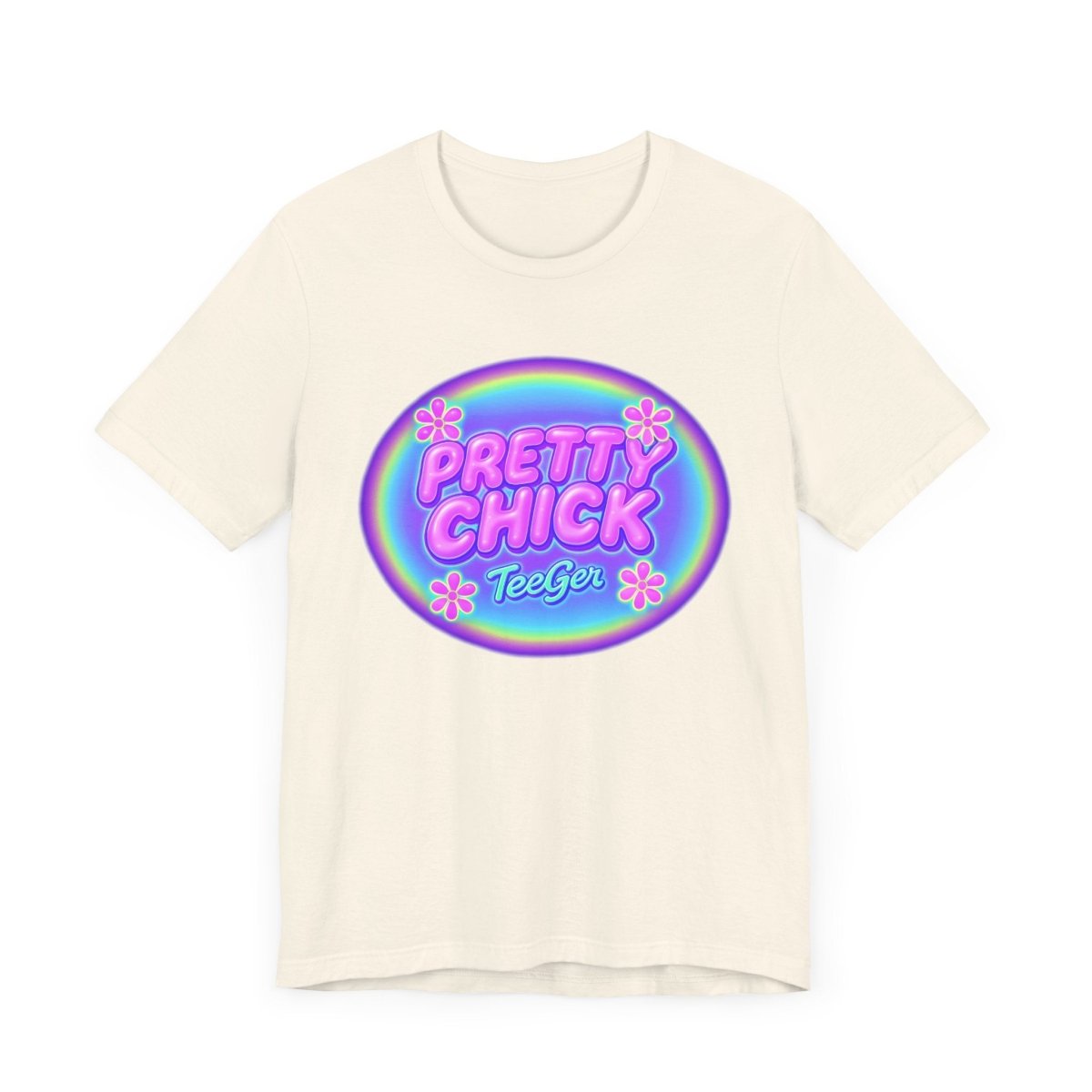 Maddy TeeGer Pretty Chick - Bubble Pop Frontprint Shirt - TeeGerDesign - T-Shirt - 3001