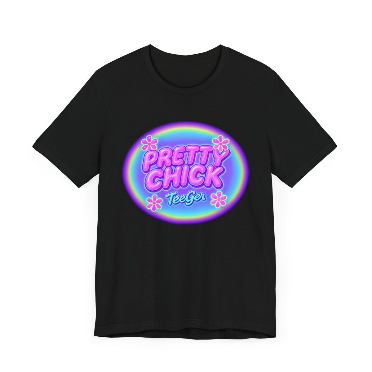 Maddy TeeGer Pretty Chick - Bubble Pop Frontprint Shirt - TeeGerDesign - T-Shirt - 3001