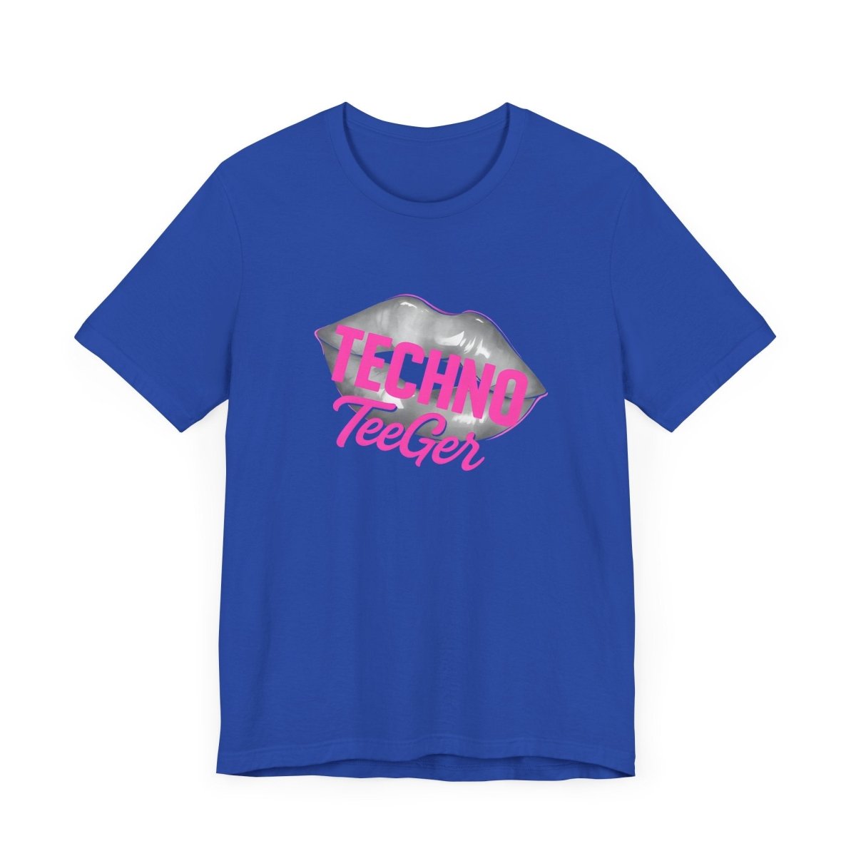 Maddy TeeGer Techno Lips - Neon Kiss Frontprint Shirt - TeeGerDesign - T-Shirt - 3001