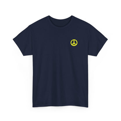 Minimalistisches Peace T - Shirt - TeeGerDesign - T - Shirt - Crew neck