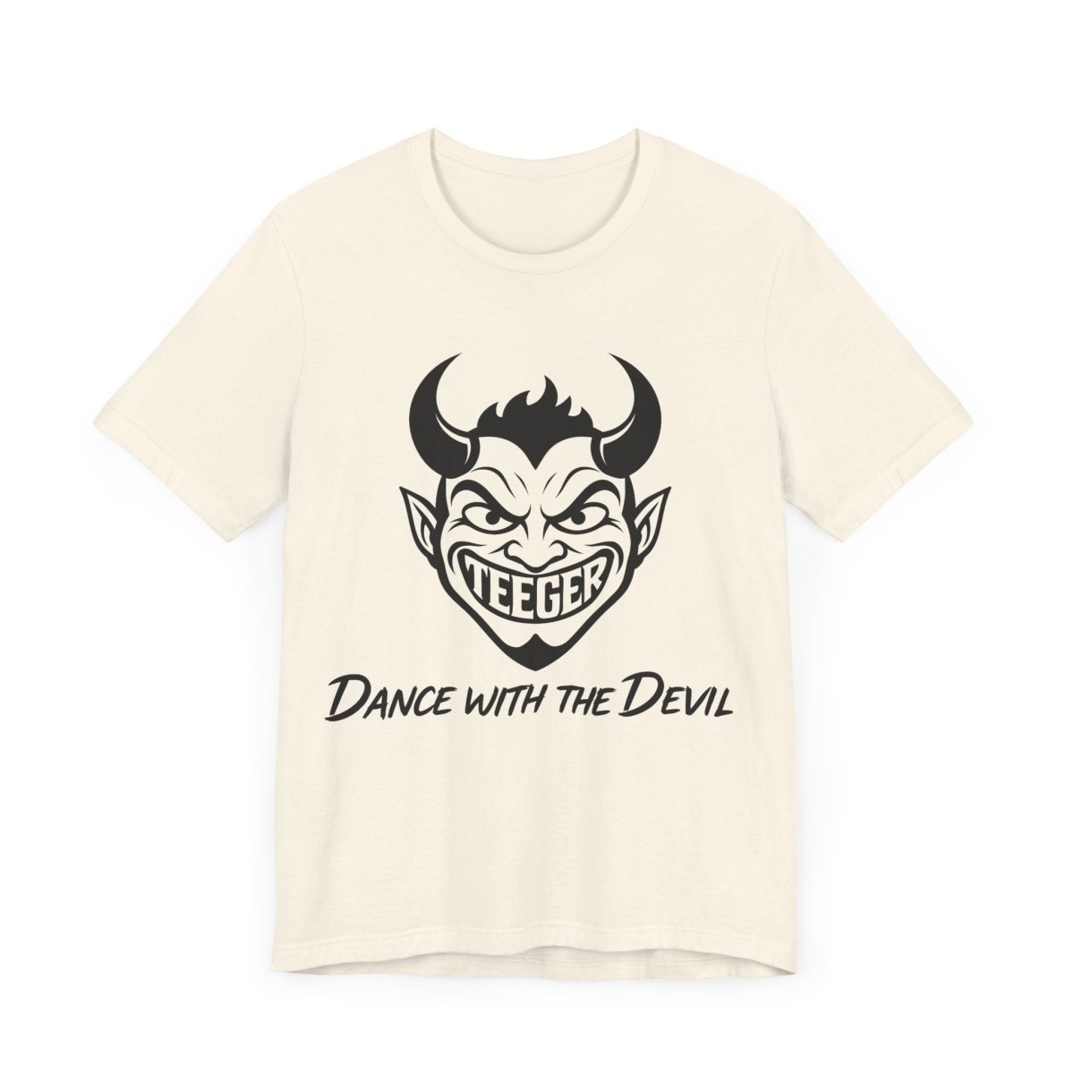 Nora TeeGer Dance With The Devil - Grinning Devil Frontprint Shirt - TeeGerDesign - T-Shirt - 3001