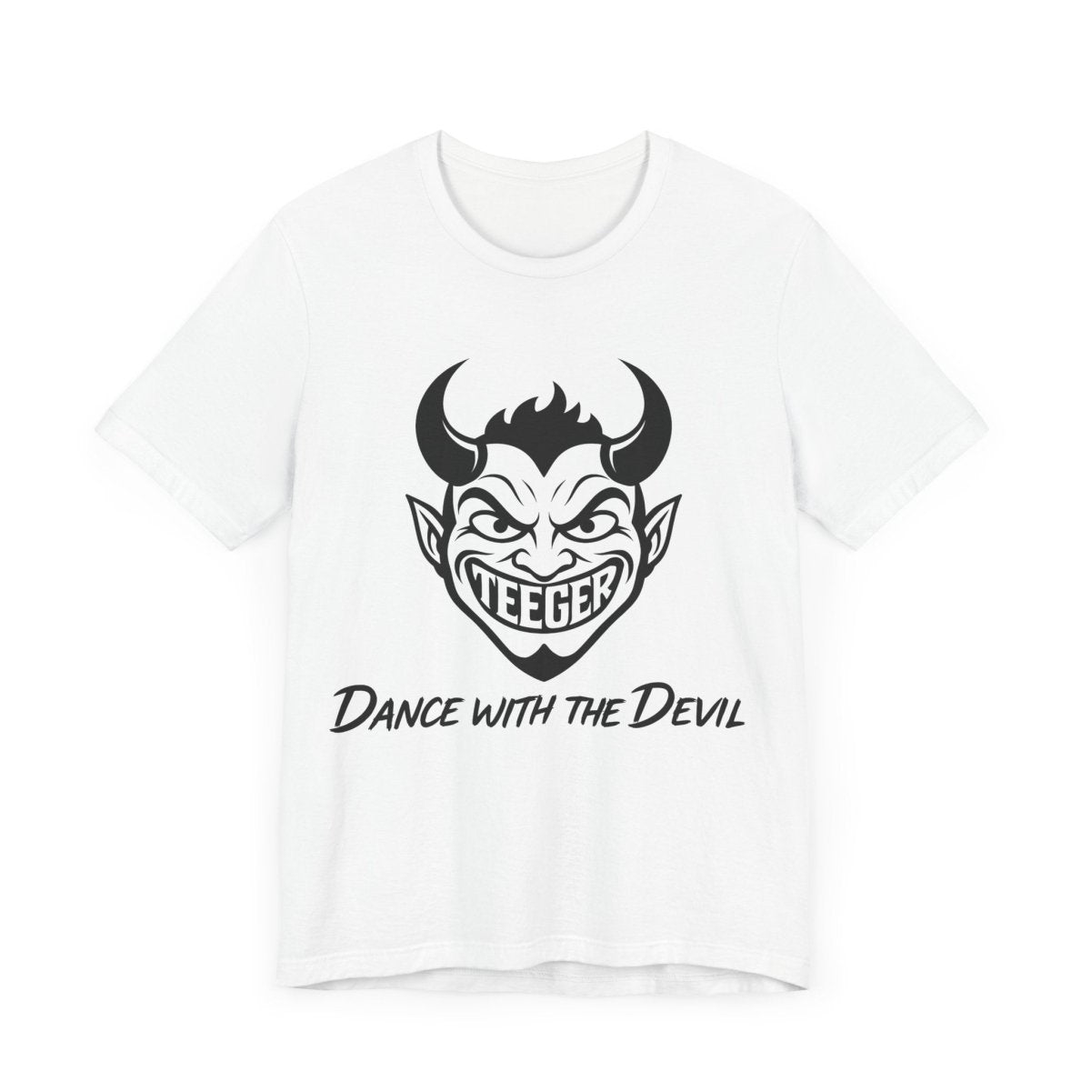 Nora TeeGer Dance With The Devil - Grinning Devil Frontprint Shirt - TeeGerDesign - T-Shirt - 3001