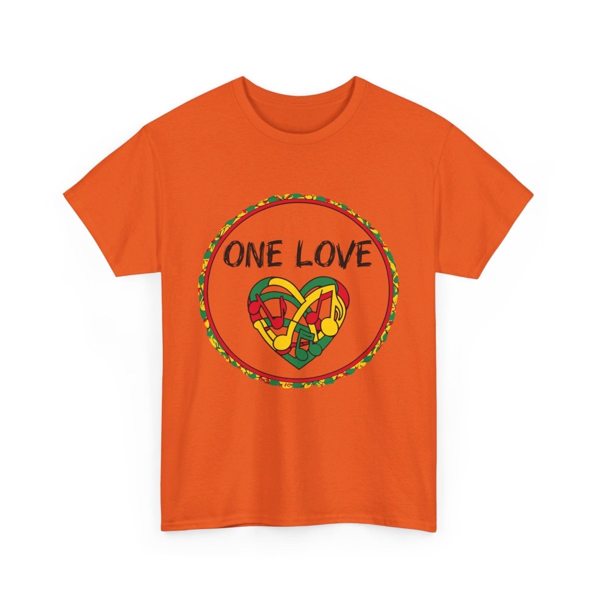 One Love T - Shirt mit Reggae Herz - TeeGerDesign - T - Shirt - Crew neck