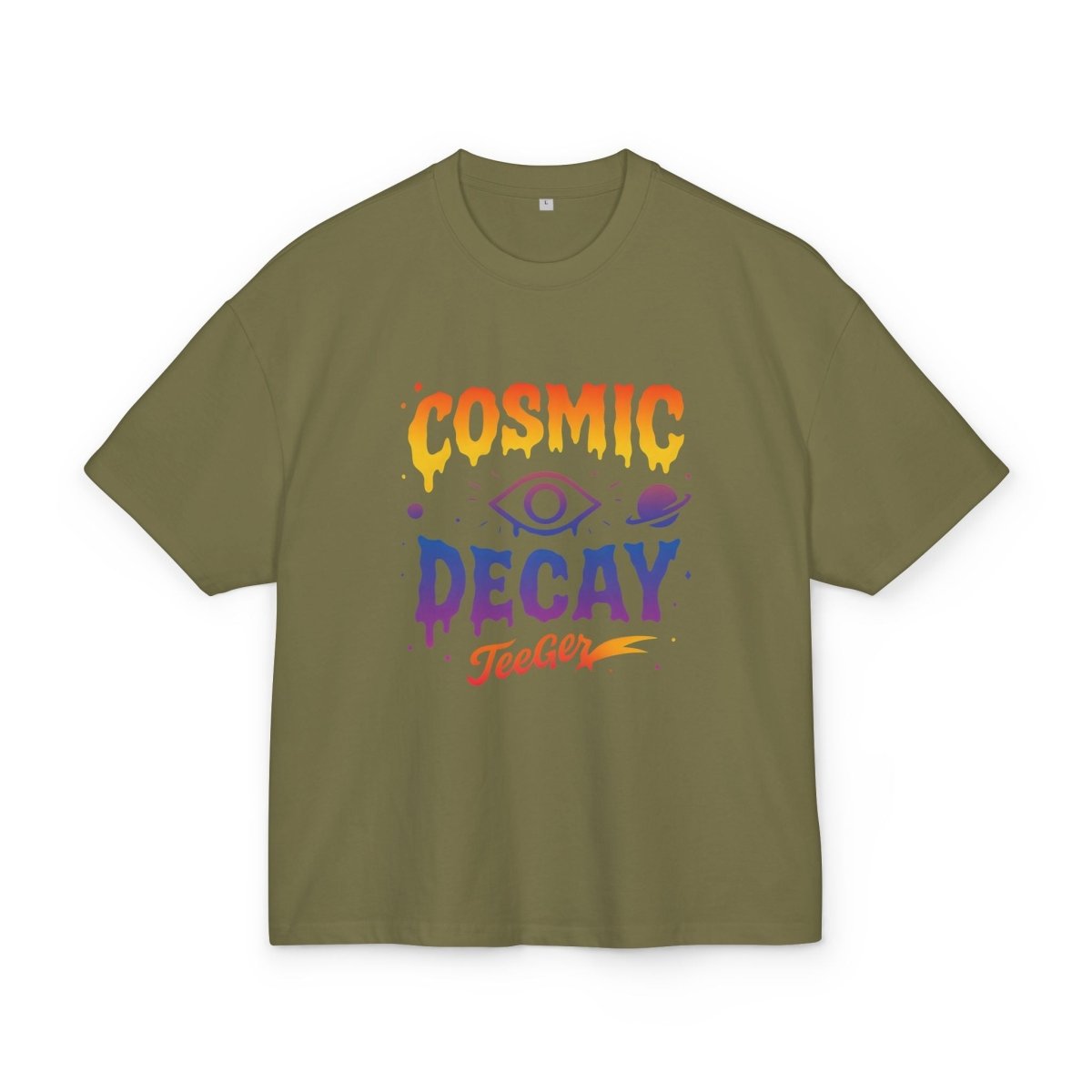 Ophelia TeeGer Cosmic Decay - Oversized Meltdown Frontprint Shirt - TeeGerDesign - T-Shirt - BY163