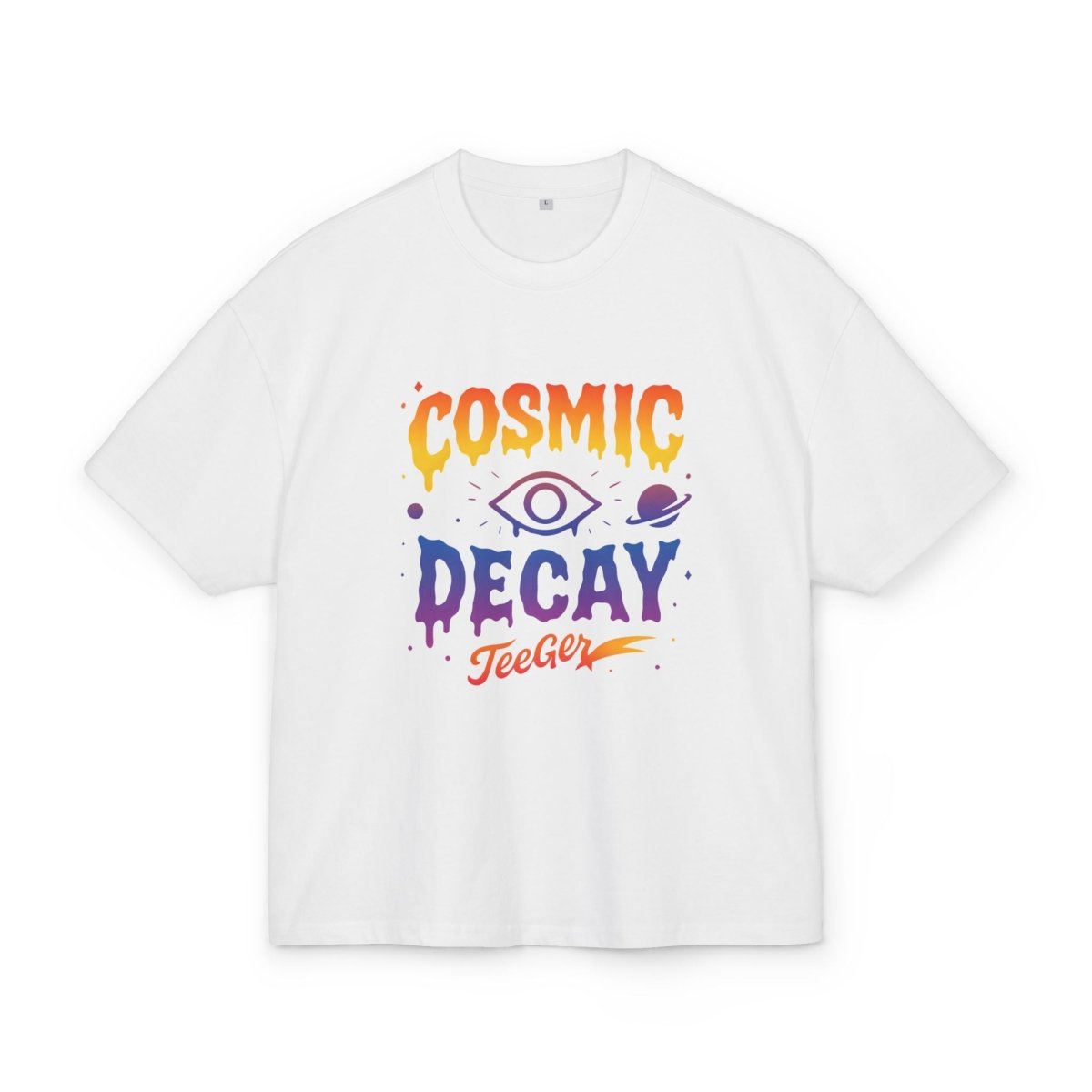 Ophelia TeeGer Cosmic Decay - Oversized Meltdown Frontprint Shirt - TeeGerDesign - T-Shirt - BY163