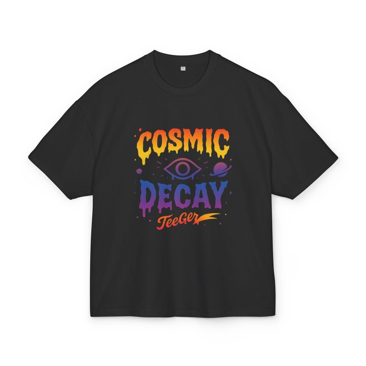 Ophelia TeeGer Cosmic Decay - Oversized Meltdown Frontprint Shirt - TeeGerDesign - T-Shirt - BY163
