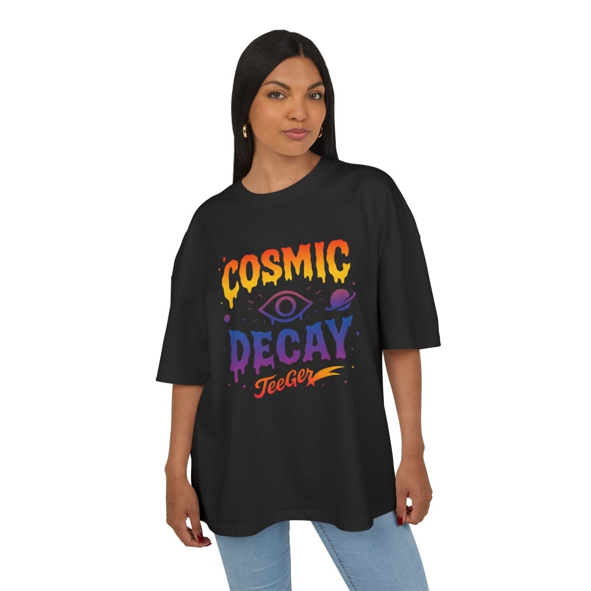 Ophelia TeeGer Cosmic Decay - Oversized Meltdown Frontprint Shirt - TeeGerDesign - T-Shirt - BY163