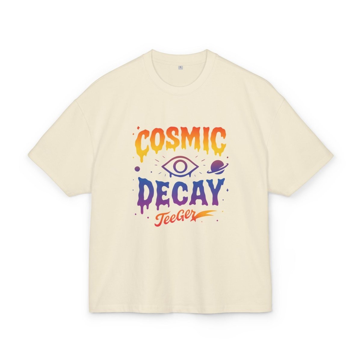 Ophelia TeeGer Cosmic Decay - Oversized Meltdown Frontprint Shirt - TeeGerDesign - T-Shirt - BY163