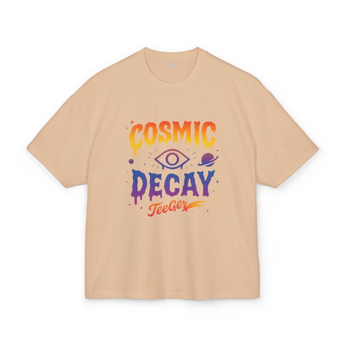 Ophelia TeeGer Cosmic Decay - Oversized Meltdown Frontprint Shirt - TeeGerDesign - T-Shirt - BY163