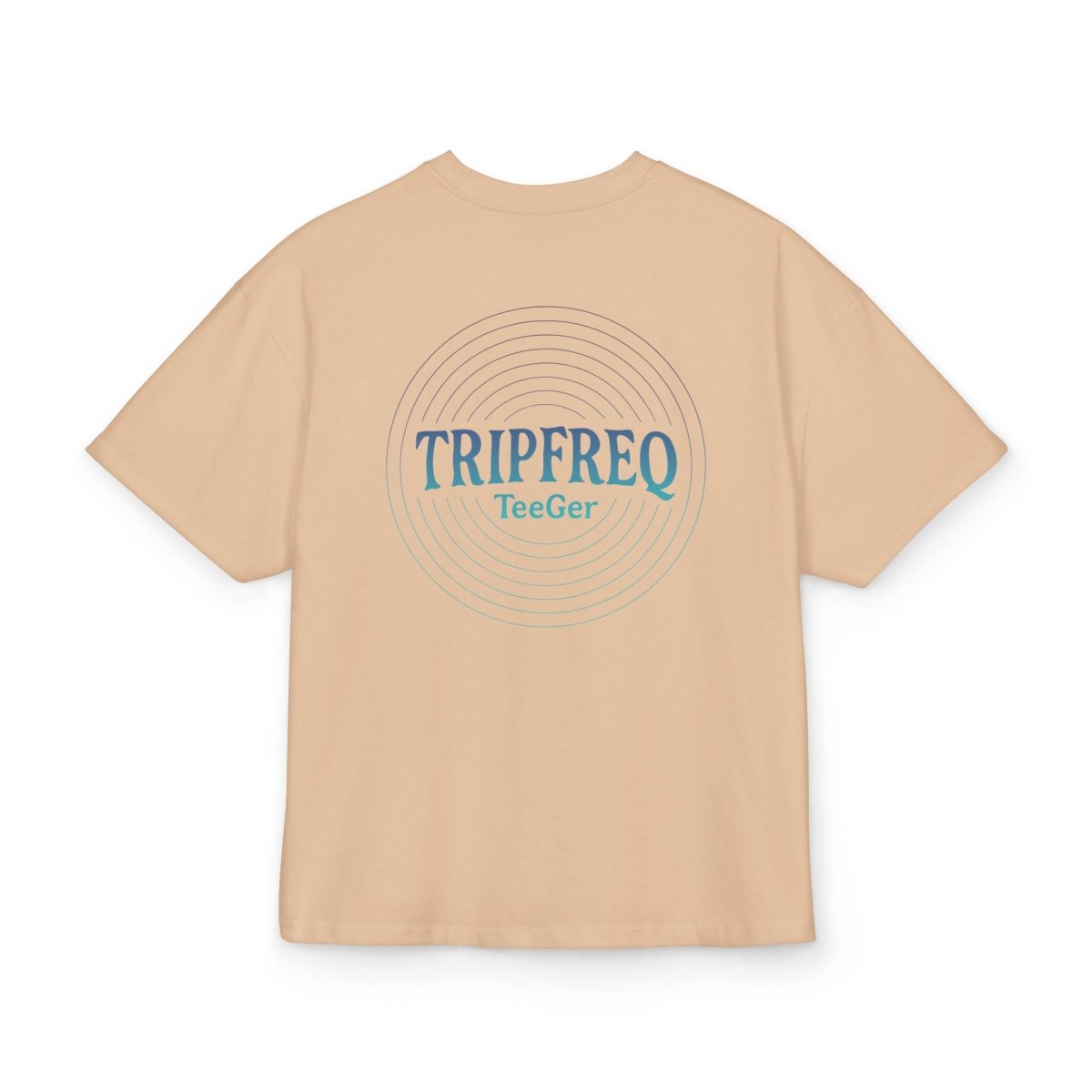 Ophelia TeeGer Tripfreq Pulse - Oversized Spiral Backprint Shirt - TeeGerDesign - T-Shirt - Backprint