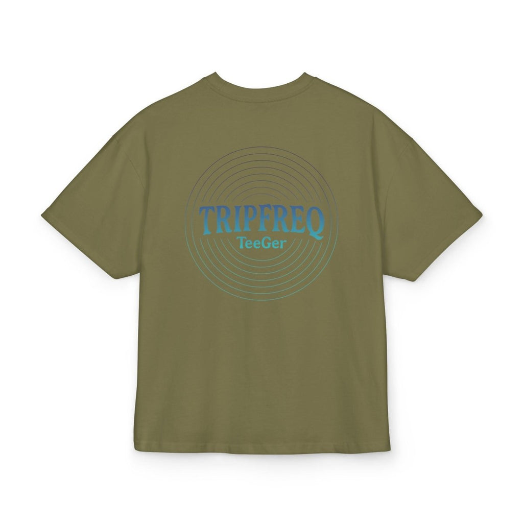 Ophelia TeeGer Tripfreq Pulse - Oversized Spiral Backprint Shirt - TeeGerDesign - T-Shirt - Backprint