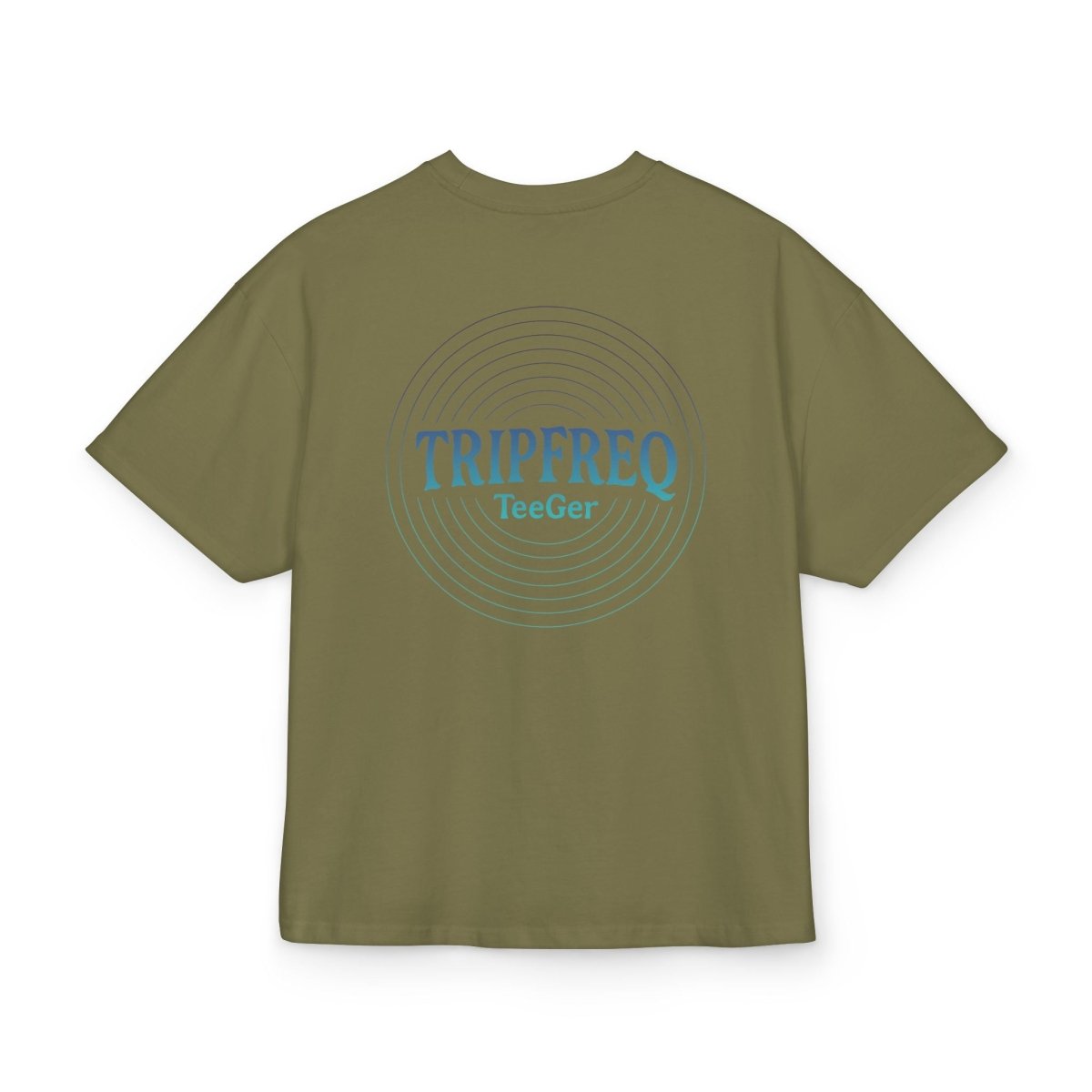 Ophelia TeeGer Tripfreq Pulse - Oversized Spiral Backprint Shirt - TeeGerDesign - T-Shirt - Backprint