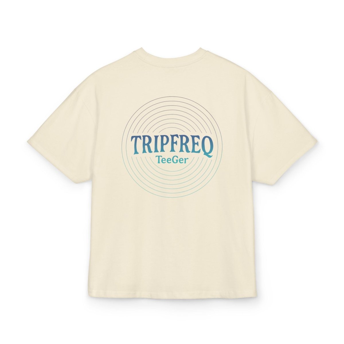 Ophelia TeeGer Tripfreq Pulse - Oversized Spiral Backprint Shirt - TeeGerDesign - T-Shirt - Backprint