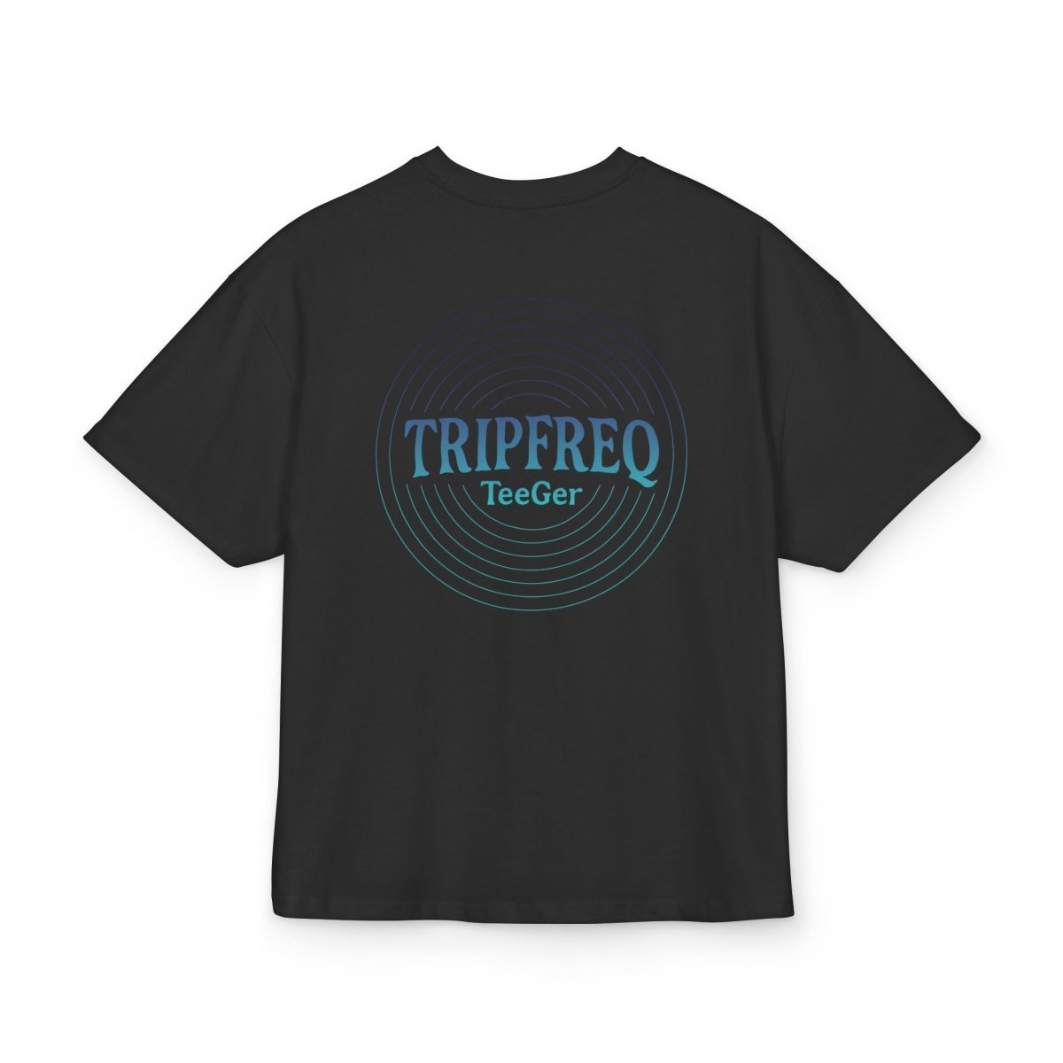 Ophelia TeeGer Tripfreq Pulse - Oversized Spiral Backprint Shirt - TeeGerDesign - T-Shirt - Backprint