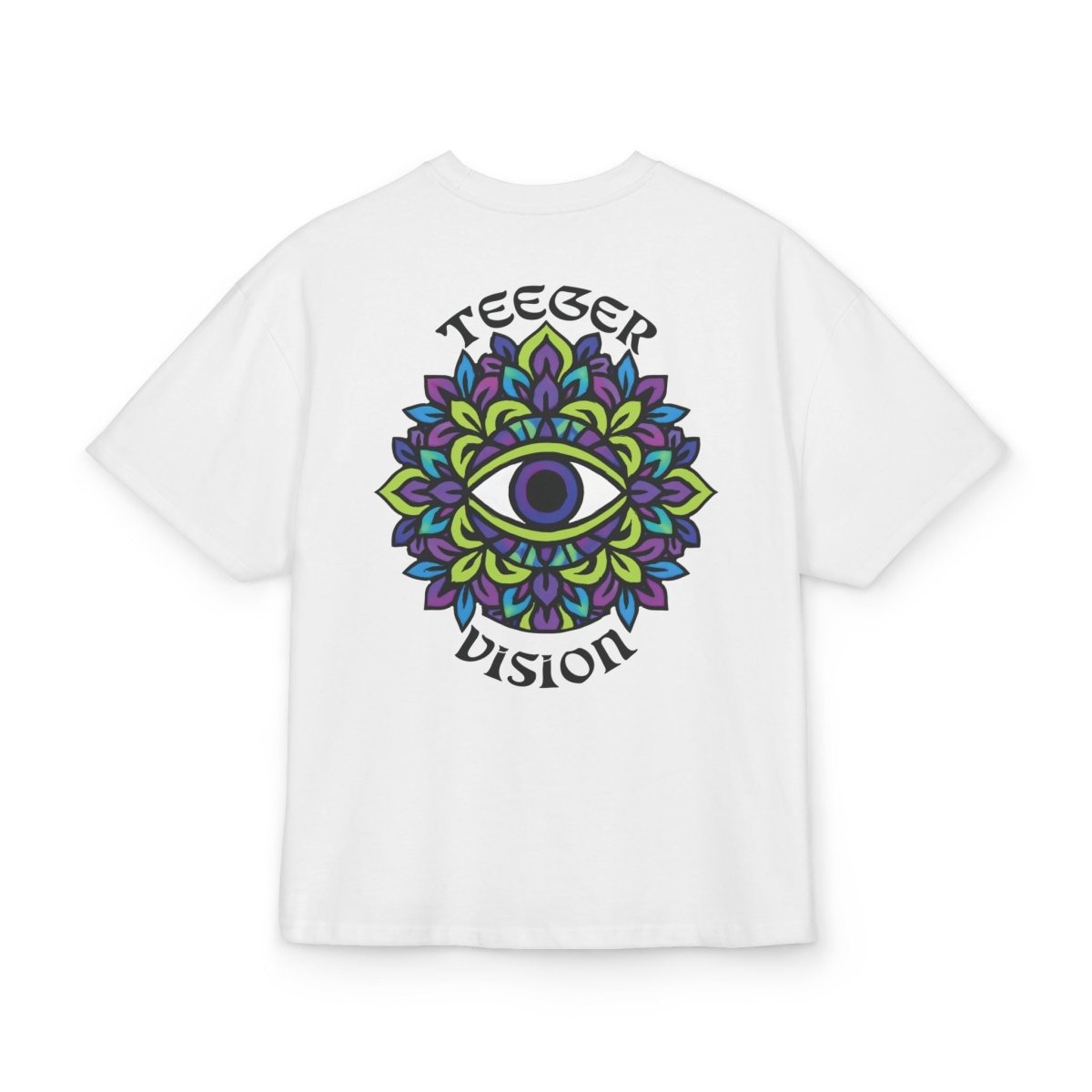 Ophelia TeeGer Vision Bloom - Oversized Third Eye Mandala Backprint Shirt - TeeGerDesign - T-Shirt - Backprint