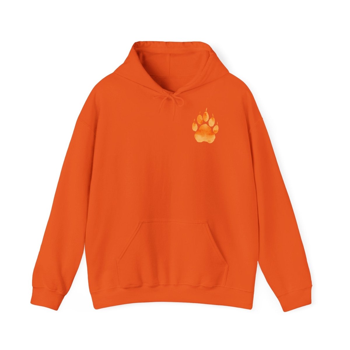 Orange Tigertatze Hoodie - TeeGerDesign - Hoodie - Brand