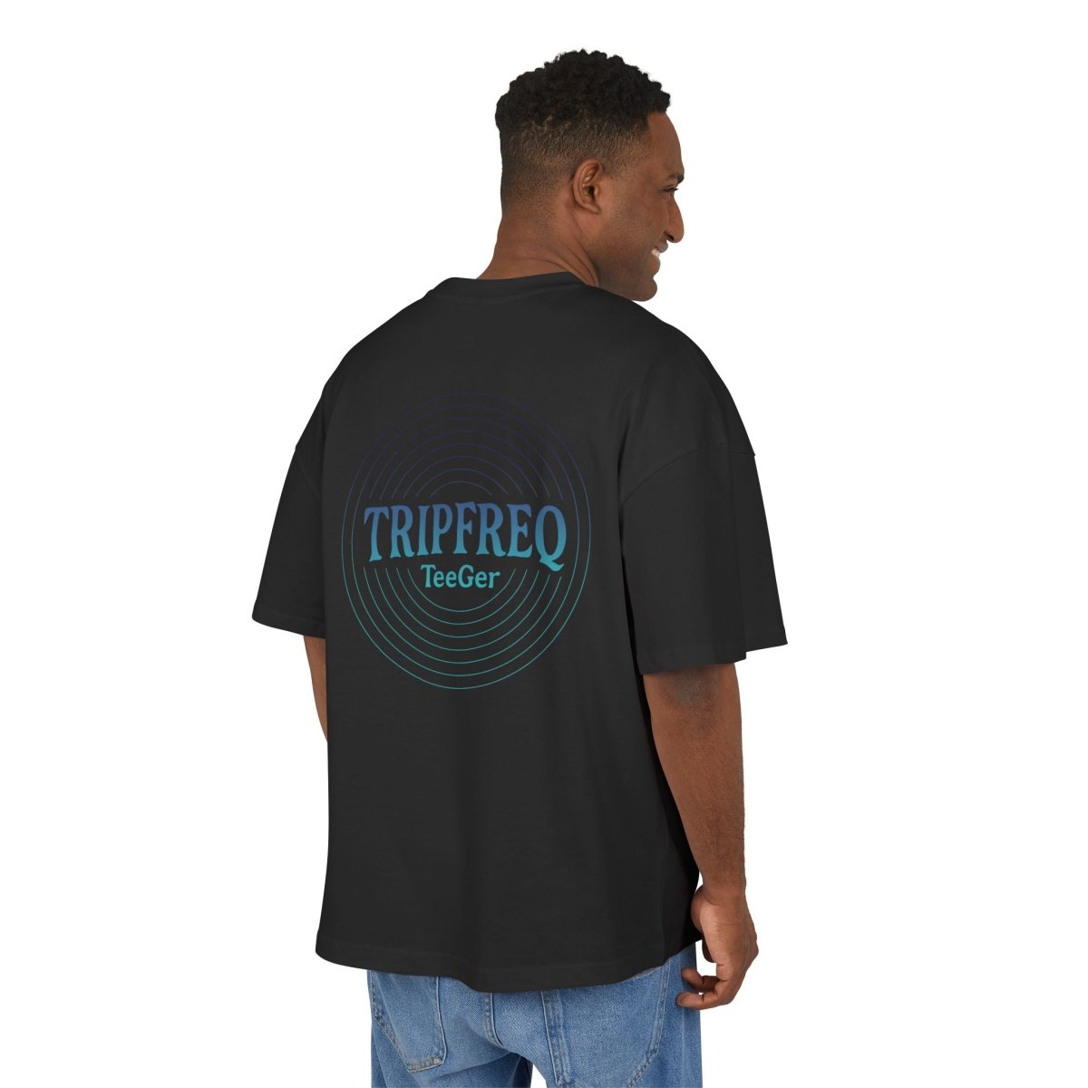Pedro TeeGer Tripfreq Pulse - Oversized Spiral Backprint Shirt - TeeGerDesign - T-Shirt - Backprint
