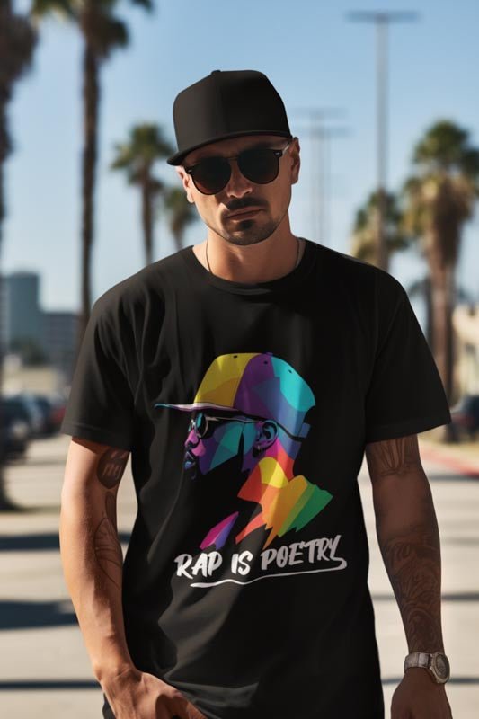 Rap is Poetry T - Shirt - Fusion von Musik und Poesie - TeeGerDesign - T - Shirt - Cotton