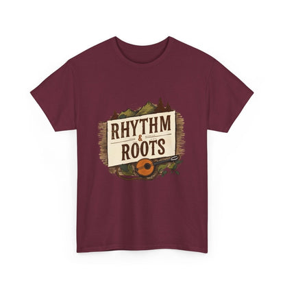 Rhythm and Roots T - Shirt – Banjo Design - TeeGerDesign - T - Shirt - Crew neck